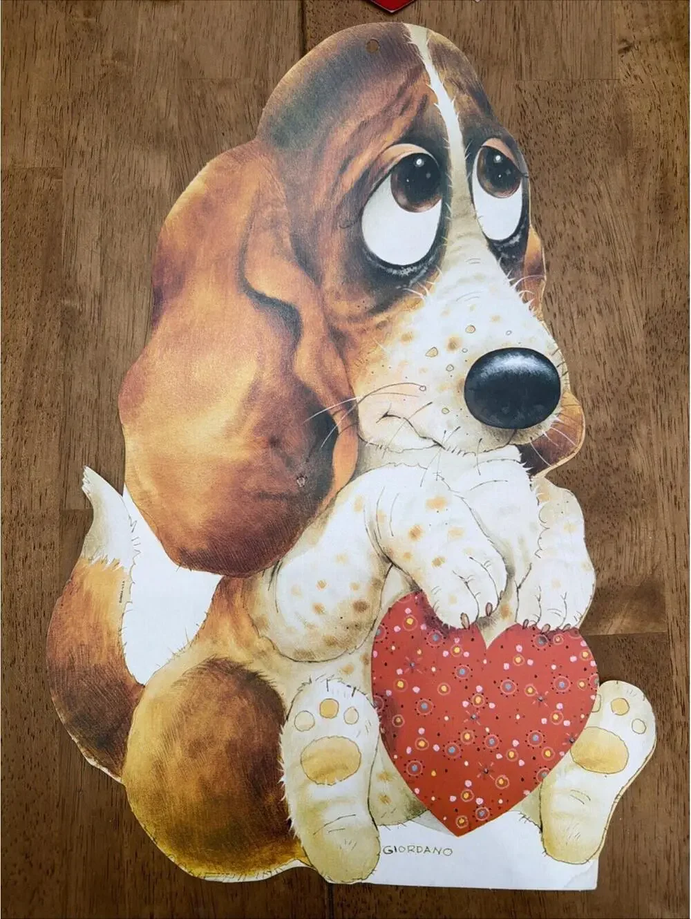 5 Vintage Valentines Day Eureka Die Cut Paper Cut Out Hanging Wall Decorations